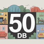 50db illustration bruit modéré vie quotidienne