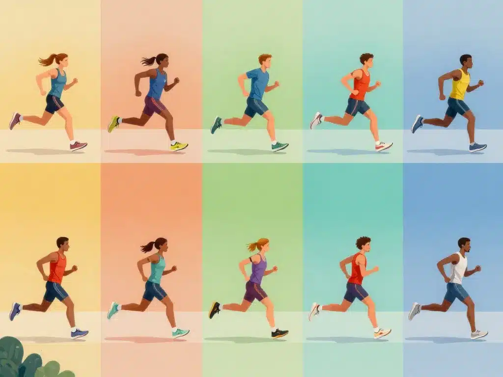 Allure vitesse illustration zones intensité course