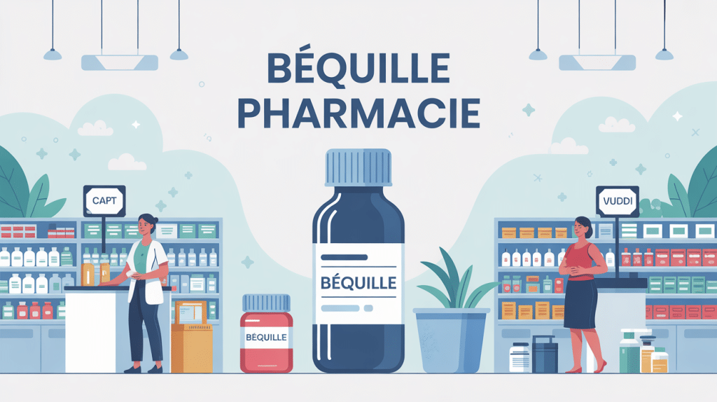 illustration bequille pharmacie moderne achat