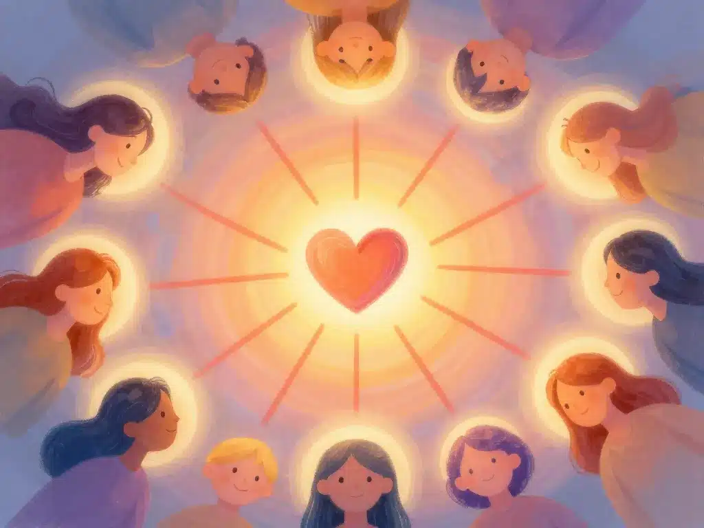 Visuel symbolique des effets positifs du sourire pour la journée mondiale du sourire 2024