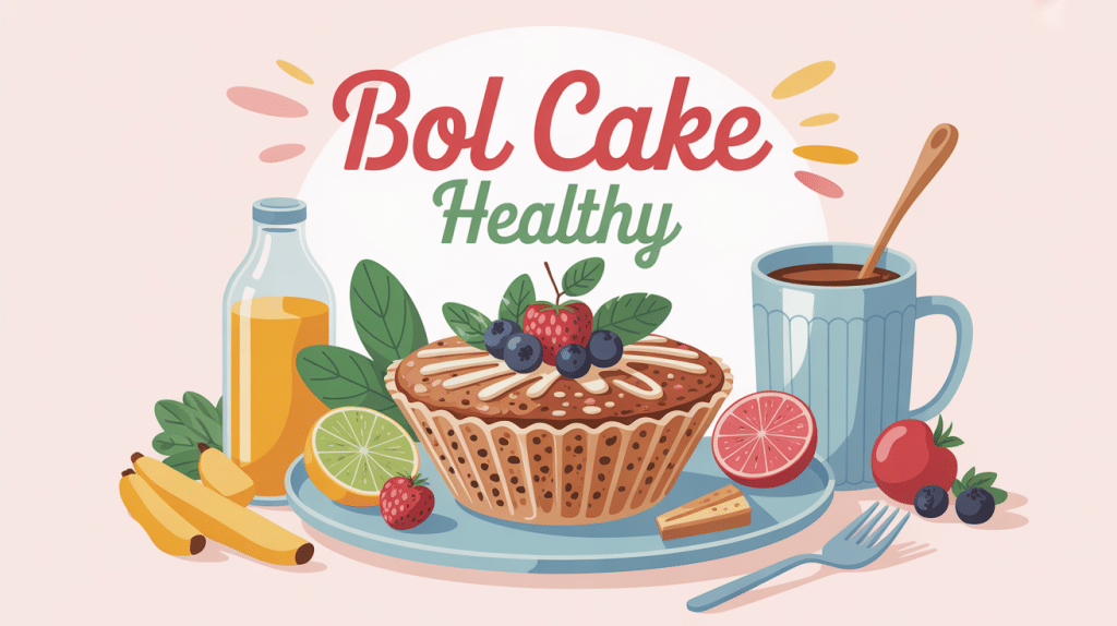 bol cake healthy avec flocons d'avoine et fruits frais