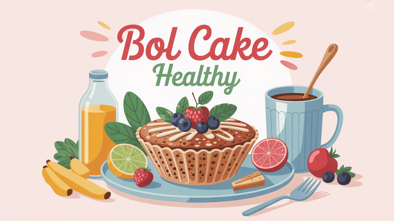 bol cake healthy avec flocons d'avoine et fruits frais