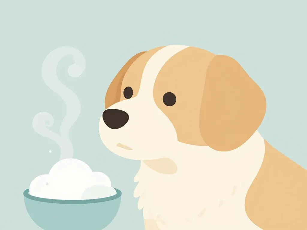 chien vigilant avec mousse près de la bouche vomi de la mousse