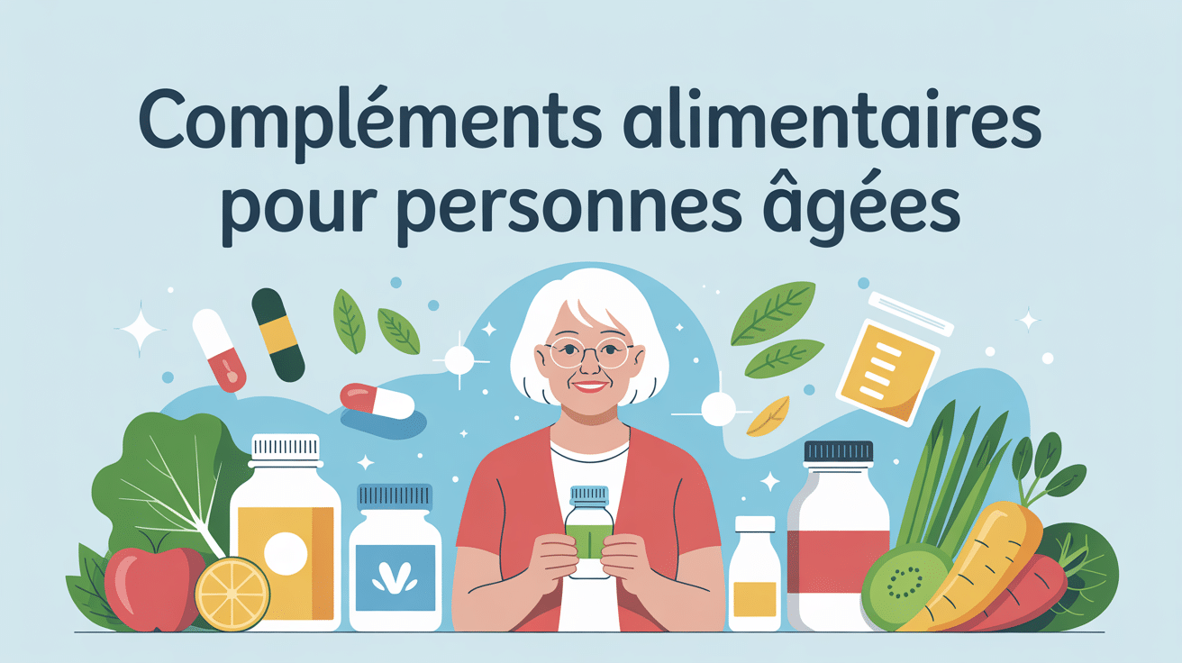 complements alimentaires personnes agees flacons et aliments seniors