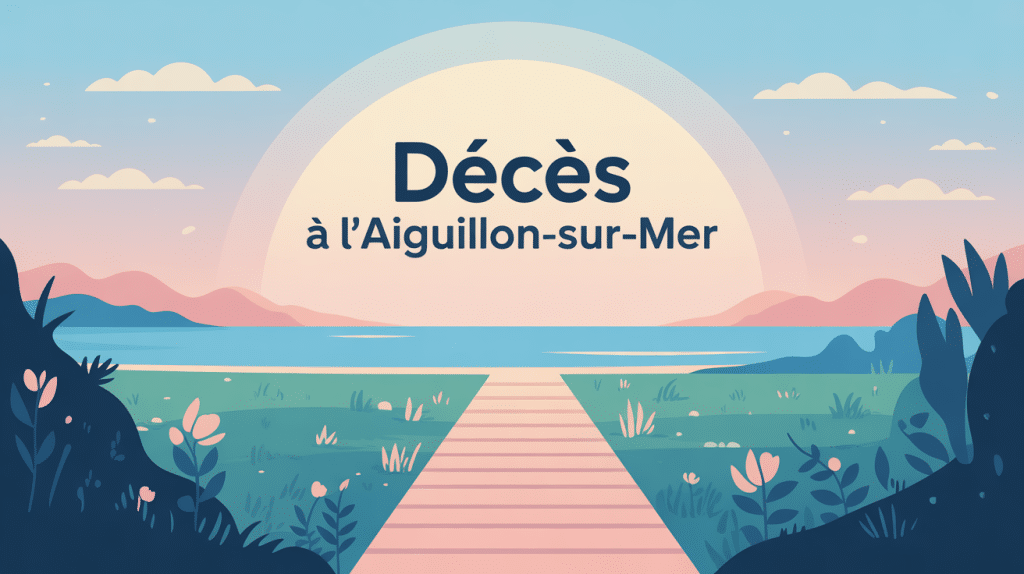 deces l'aiguillon sur mer chemin symbolique soutien