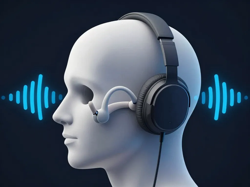 écouteur conduction osseuse danger schéma transmission sonore