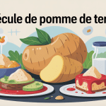 illustration fécule de pomme de terre danger et santé