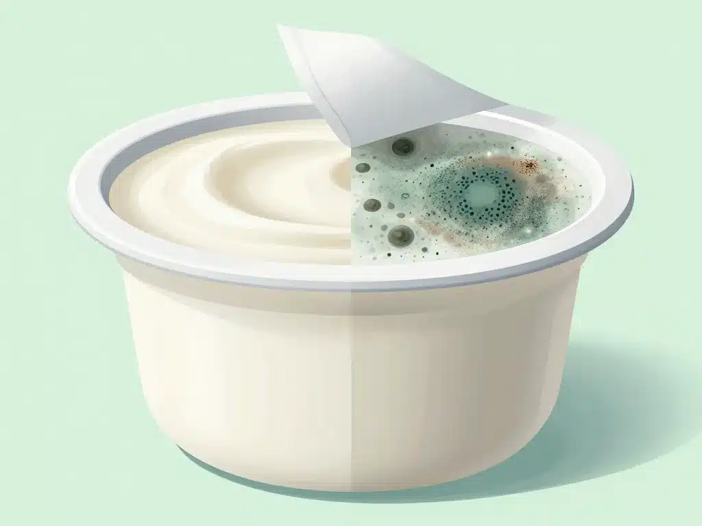 fromage blanc périmé pas ouvert illustration frais vs abîmé