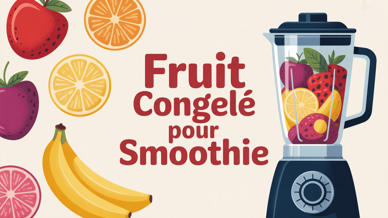 assortiment fruit congelé pour smoothie prêt à mixer