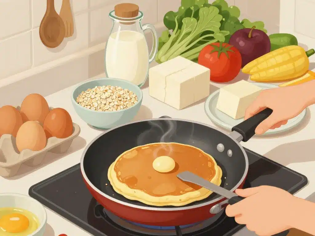 Galette proteine préparation maison ingrédients sur plan