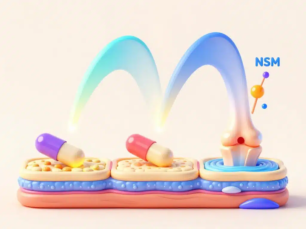 glucosamine sulphate chondroitin msm diagramme articulation