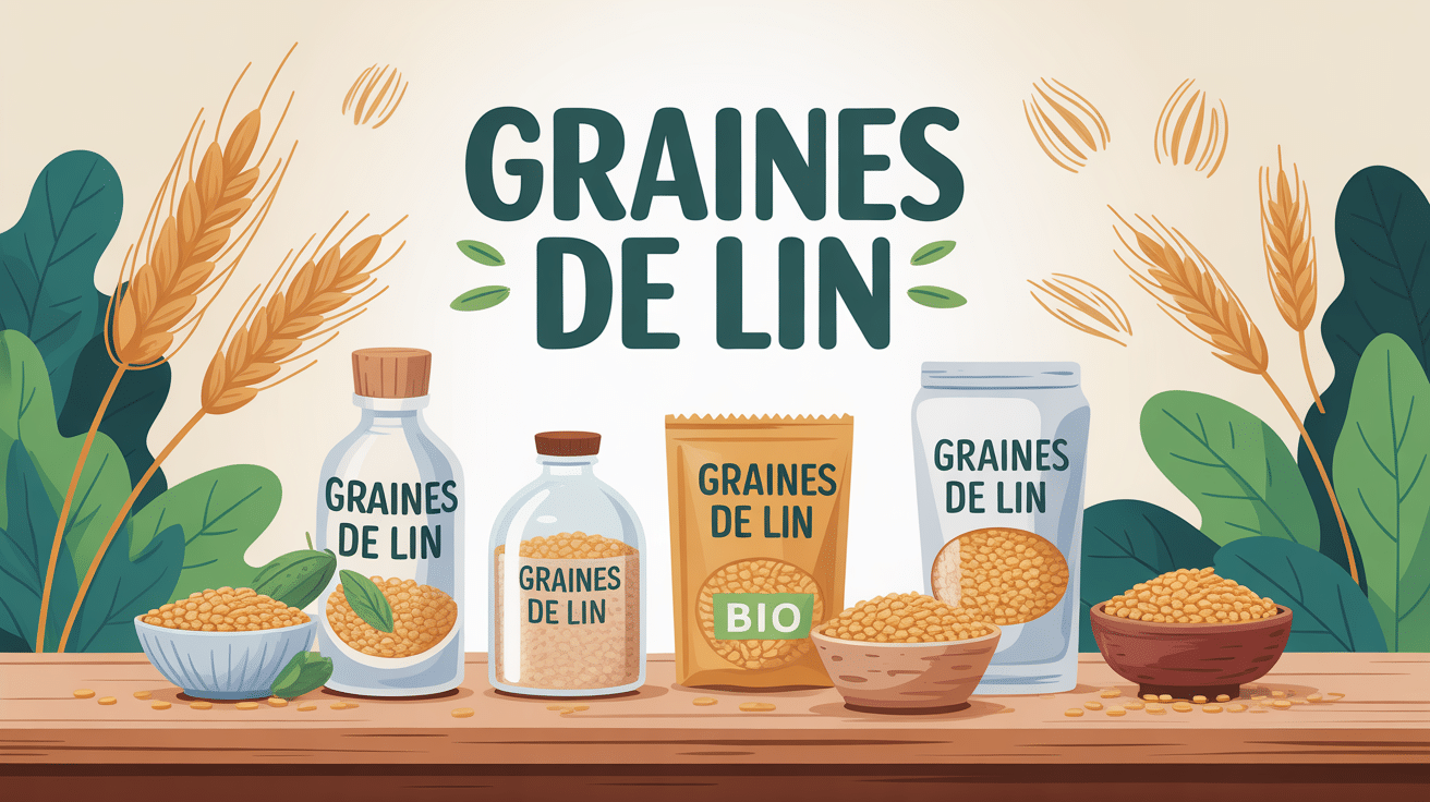 graine de lin ou acheter illustration différents formats
