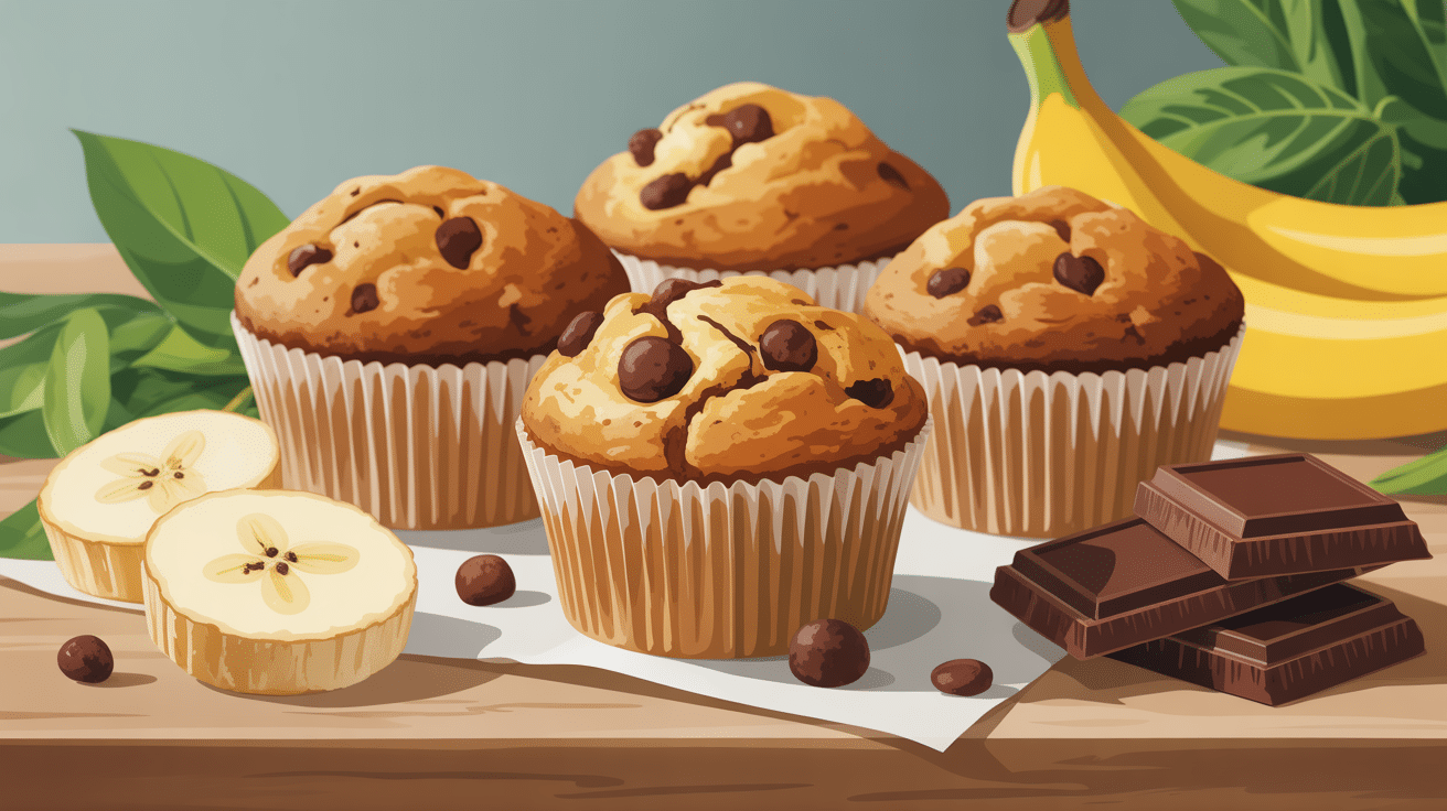 healthy muffin muffins sains et naturels sur table