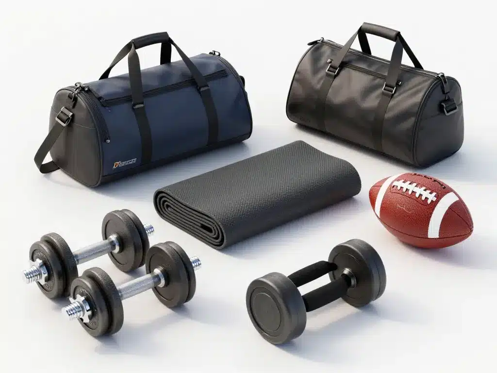 idee cadeau homme 20 ans sportif haltères sac sport ballon foot