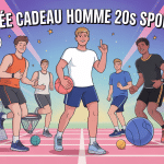 idee cadeau homme 20 ans sportif illustration athlètes et accessoires sport