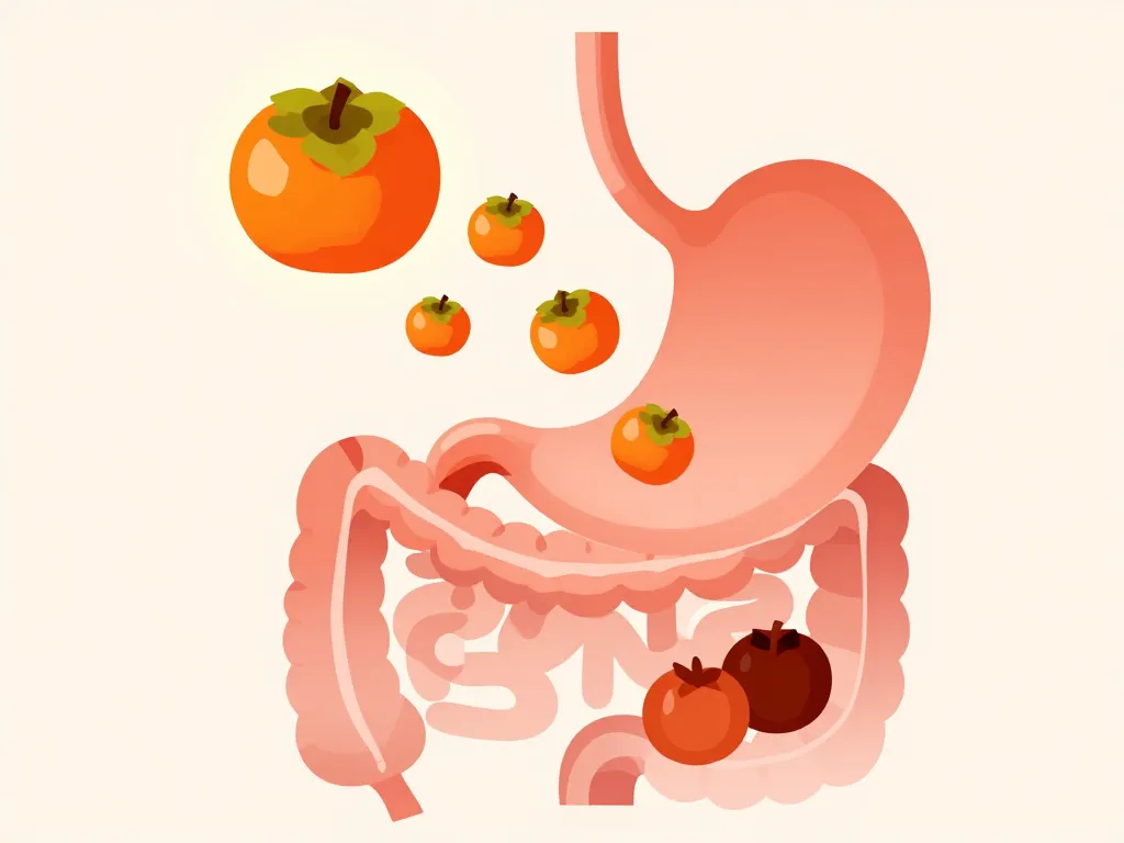 schéma kaki danger pour la santé digestive