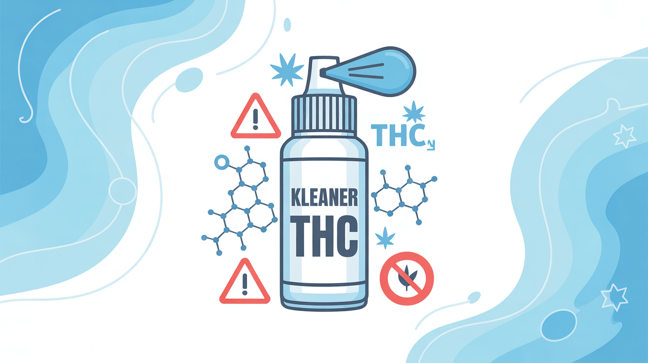 kleaner thc avis visuel spray et avertissement
