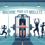machine pour les mollets différentes machines illustration