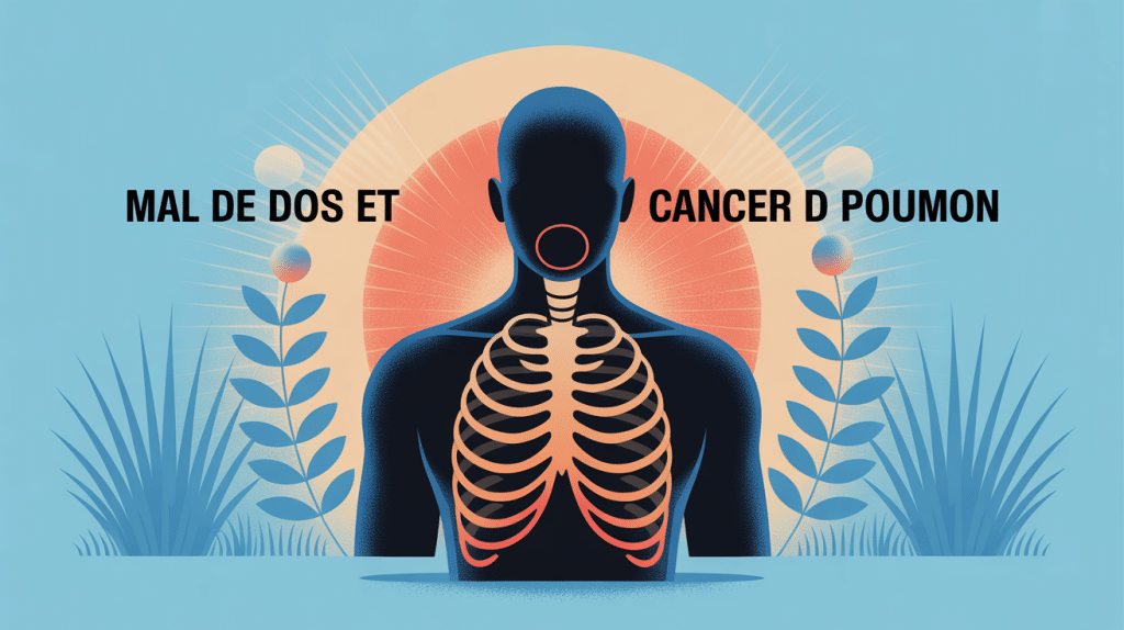illustration cage thoracique mal de dos et cancer poumon