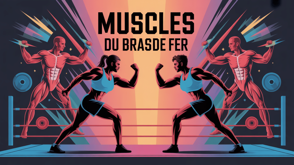 muscle du bras de fer énergie et puissance