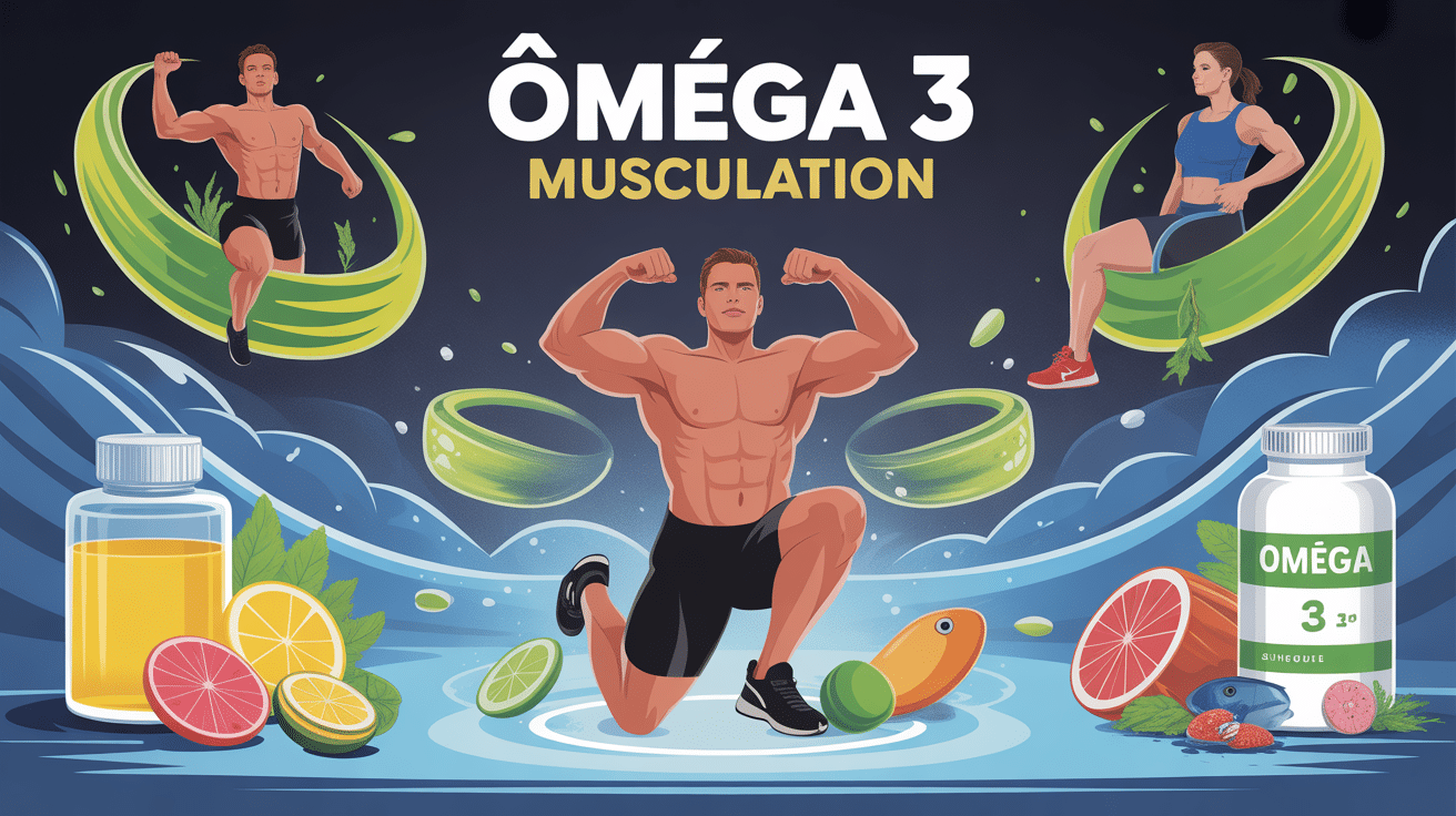 image omega 3 pour musculation en dynamique