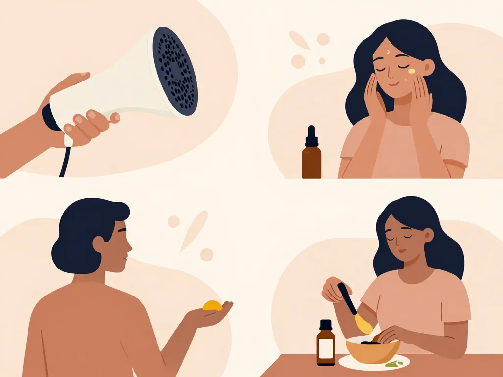 scènes routine orange douce huile essentiel diffusion massage cuisine