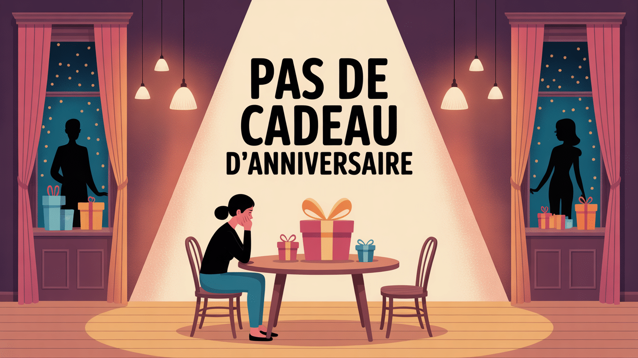 pas de cadeau pour mon anniversaire psychologie personne triste lumière réconfortante