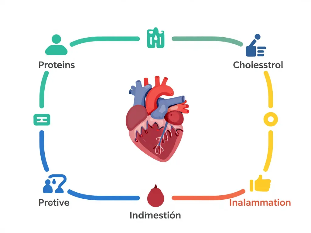 diagramme proteine dangereux pour le cœur liens cholestérol tension
