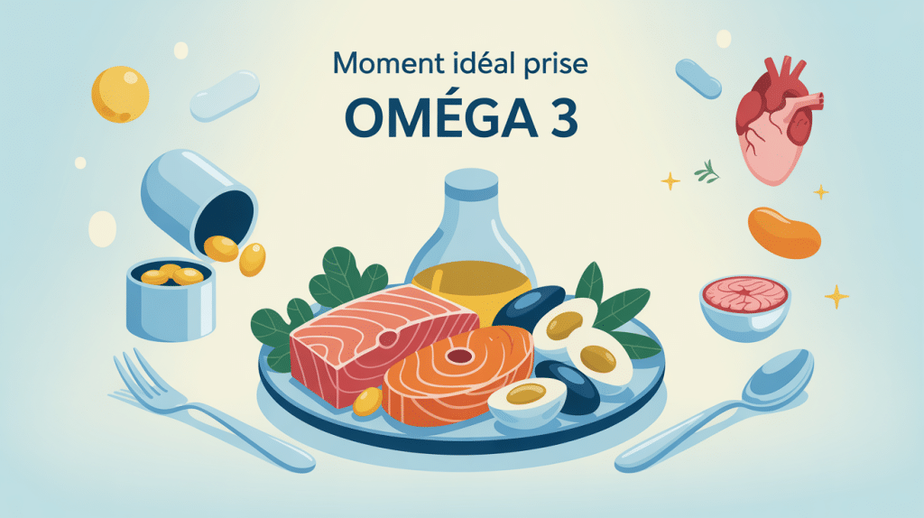 quand prendre les omega 3 assiette aliments riches et santé