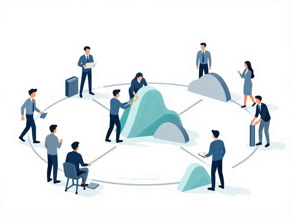 Illustration équipe workflow scairbel simon lebriacs organisation