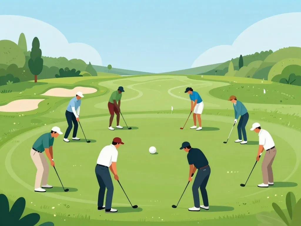 équipe choisit meilleure balle scramble golf