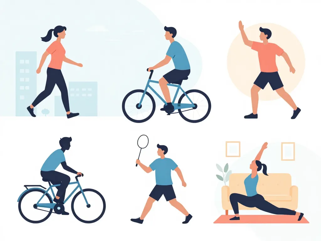 sport a faire en couple marche vélo badminton yoga