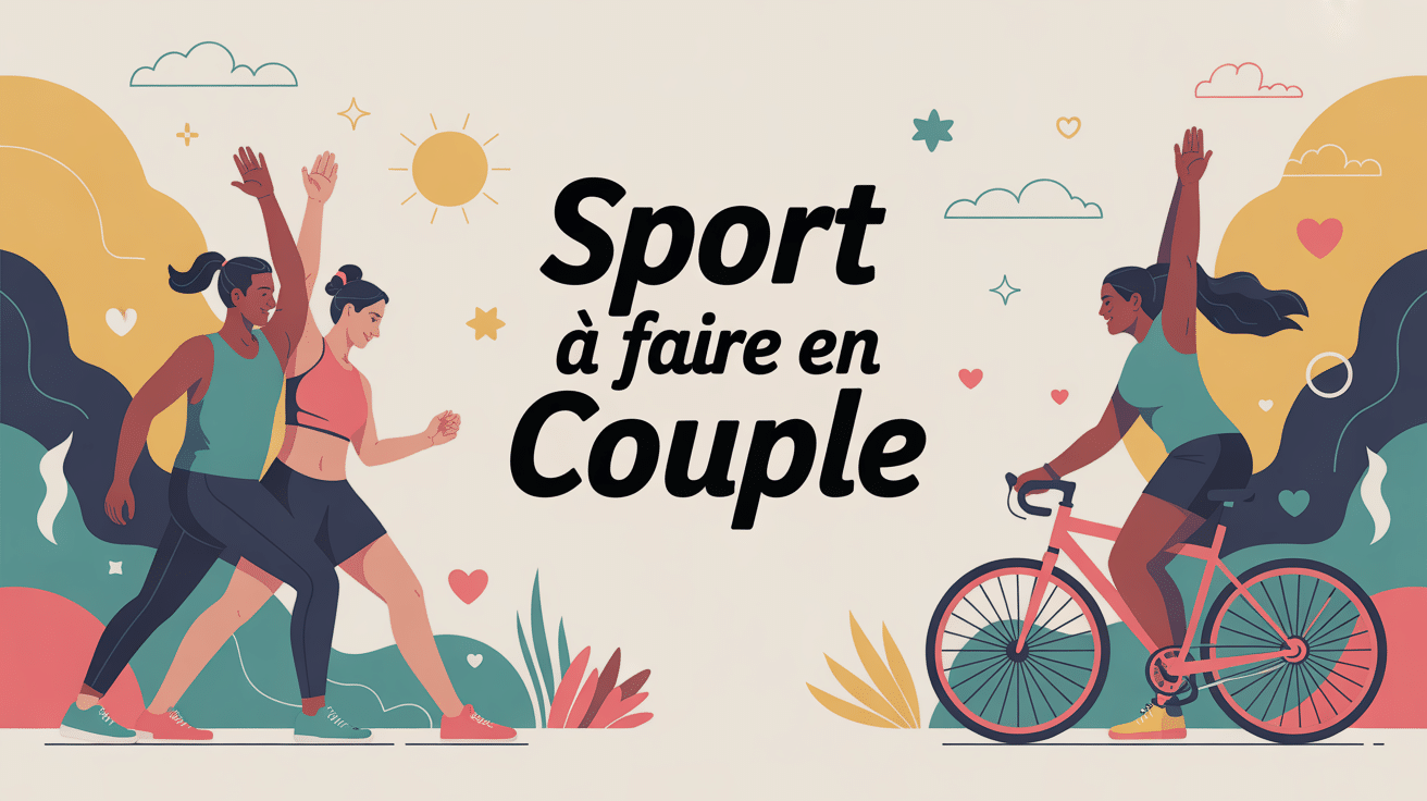 sport a faire en couple silhouettes pratiquant plusieurs sports