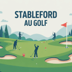 illustration stableford golf parcours points carte score