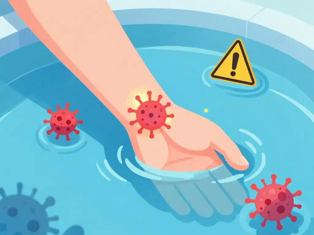 risques tatouage piscine infection irritation