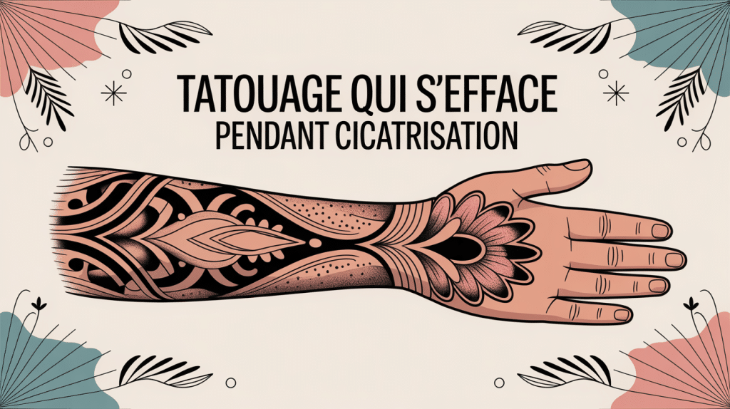 tatouage qui s'efface pendant cicatrisation peau qui cicatrise