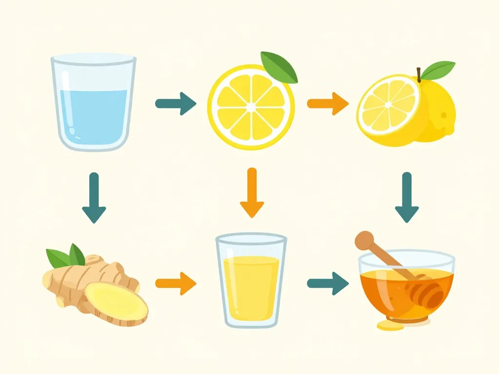 tisane gingembre citron miel bienfaits schéma préparation recette