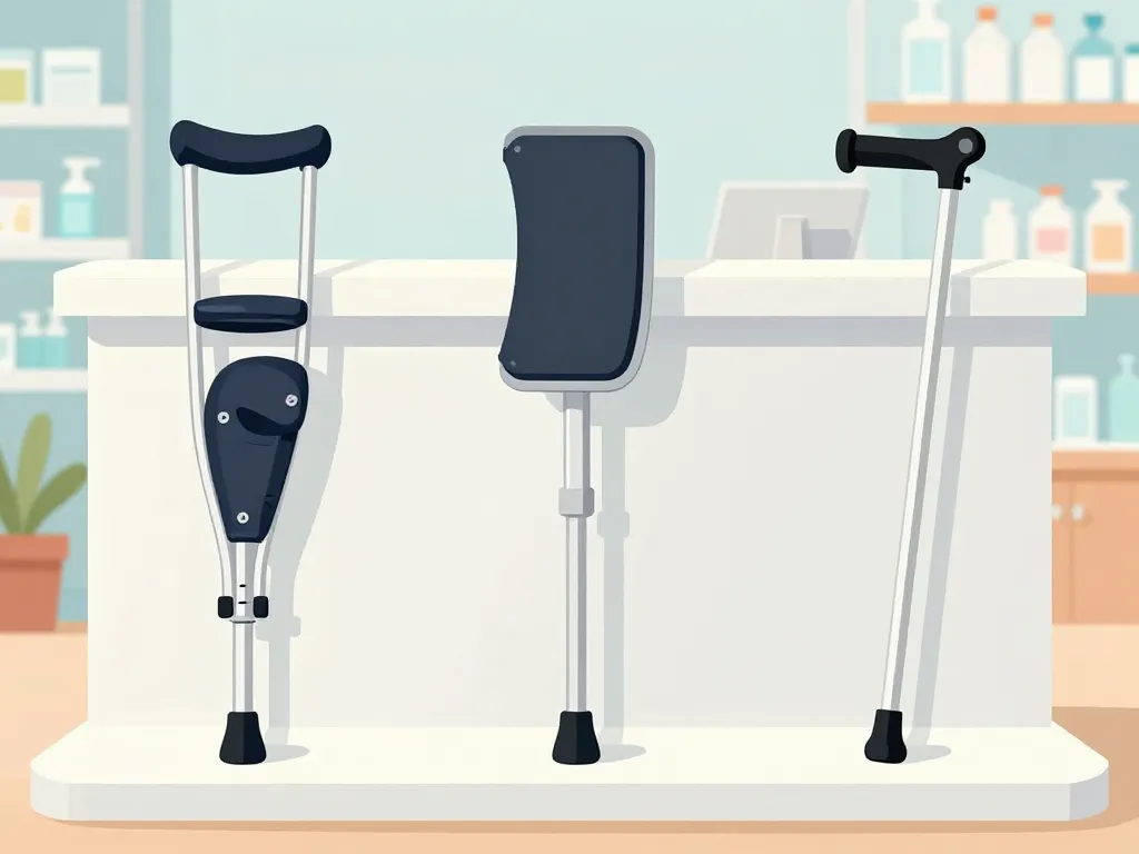 types de bequille pharmacie sur comptoir