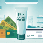 vaniqa crème prix en pharmacie, visuel paiement et tube crème