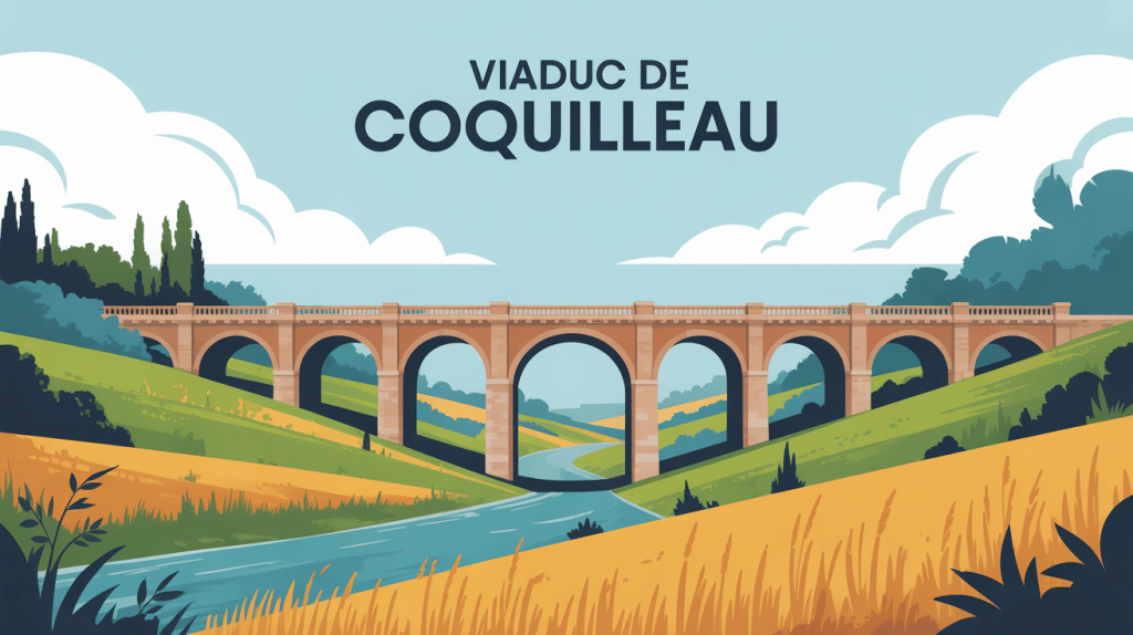 viaduc de coquilleau arches pierre campagne