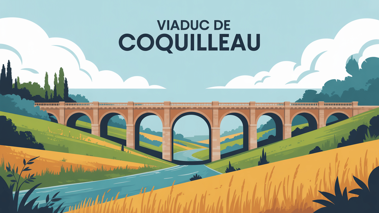 viaduc de coquilleau arches pierre campagne