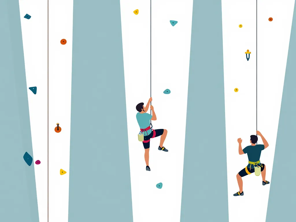 routes voie escalade style et construction