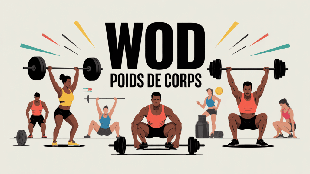 wod poids de corps visuel entraînement sans matériel