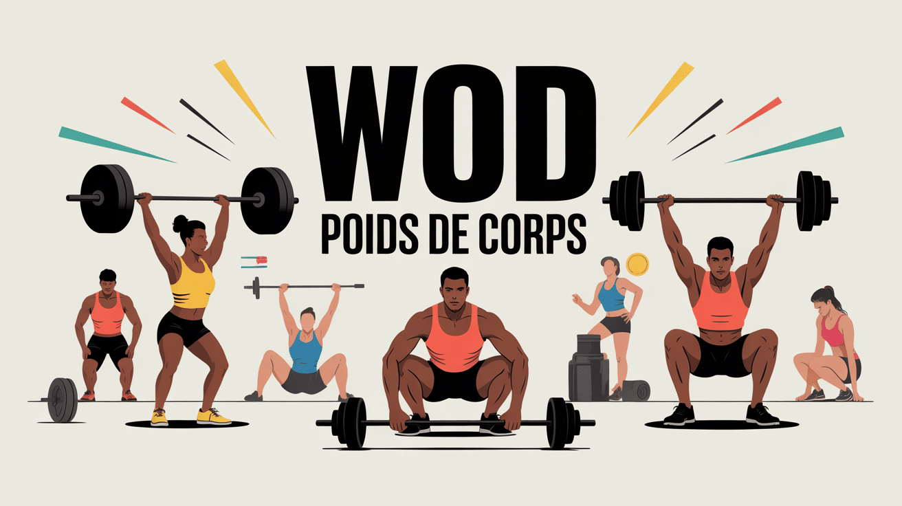 wod poids de corps visuel entraînement sans matériel