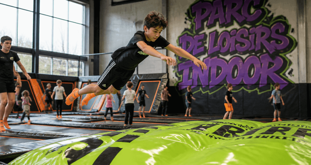 avis sur trampoline park lyon enfants saut trampolines