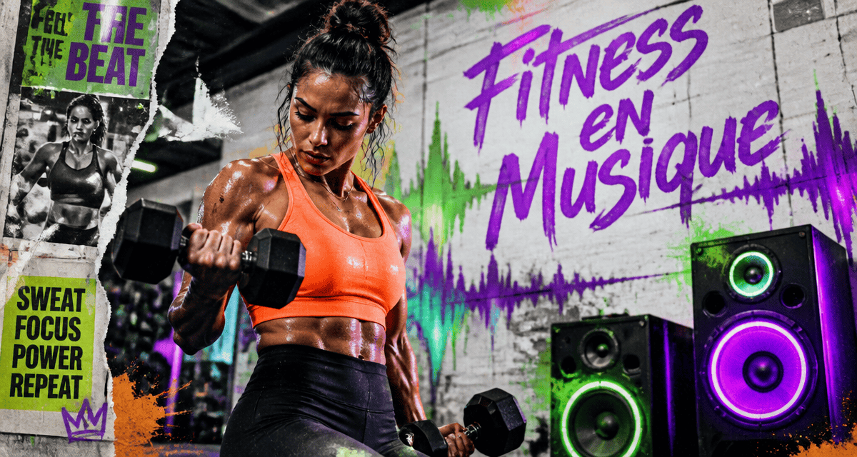 fitness en musique athlète haltères salle