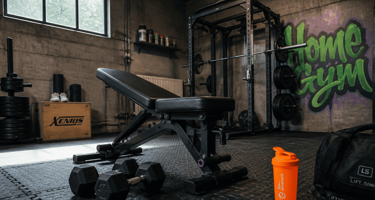 home gym pour musculation garage urbain
