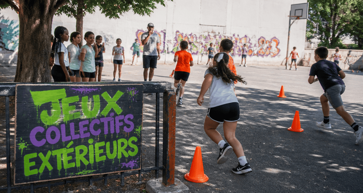 jeux extérieur animation enfants cour école