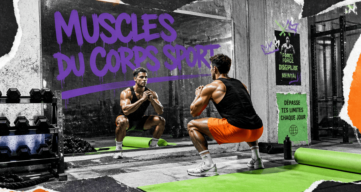 muscle du corps sport athlète squat salle