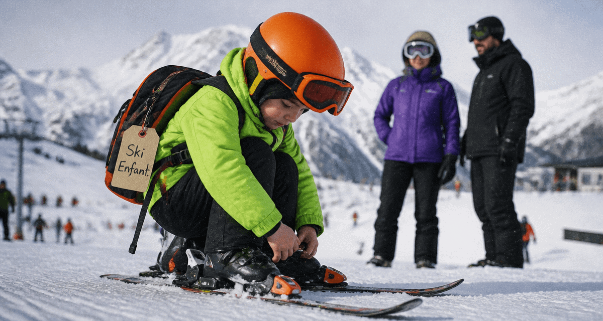 Ski enfant, réglage fixations et choix taille